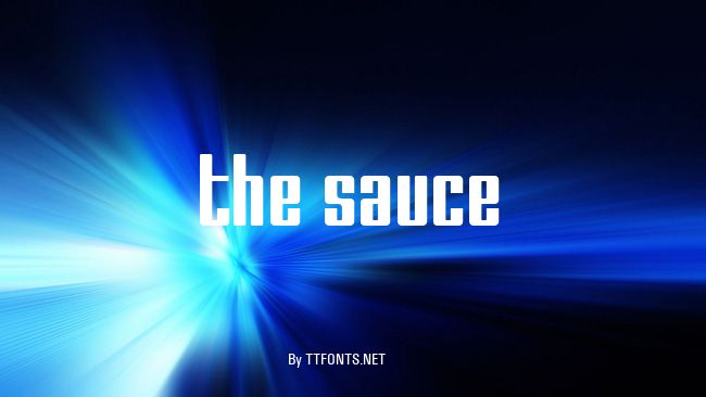 The Sauce example